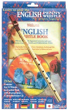 English Penny Whistle (key of D) with book and CD. Gift Boxed.